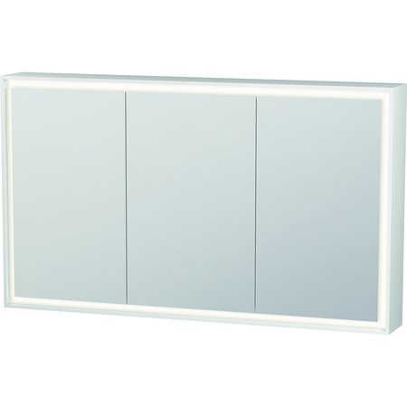 DURAVIT L-Cube Mirror Cabinets, 47 1/4 X6 1/8 X27 1/2  White, Light Field, Hinge Position: Left & Right LC7553000006000